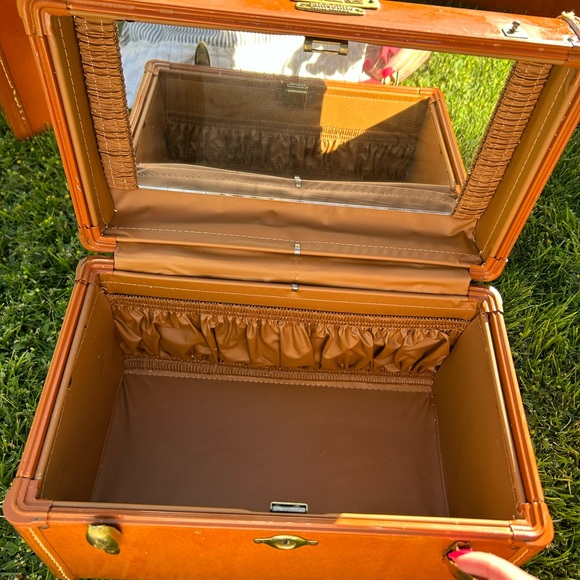 Samsonite Shwayder Brothers Vintage Three Piece Luggage Set EUC - Picture 11 of 16